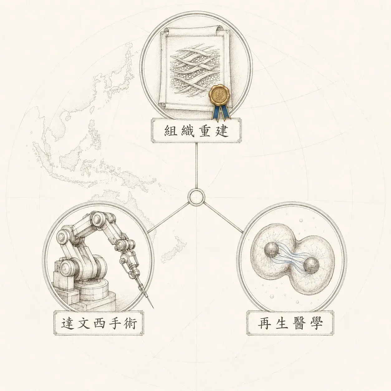 Joshua Hernia System 三大支柱示意